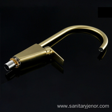 Hot and cold water mixer brass kitchen faucet